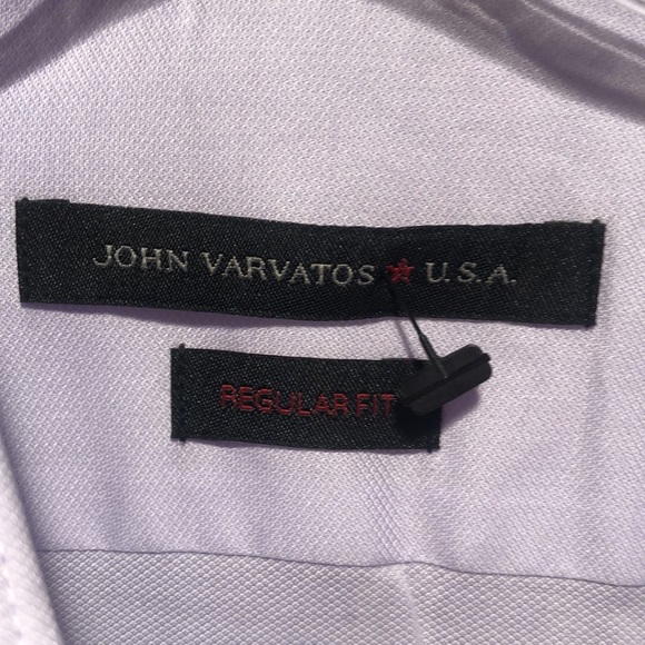 Like New John Varvatos regular fit cotton stretch lilac spread collar 15.5 32/33 - Picture 2 of 8